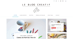 Desktop Screenshot of leblogcreatif.fr