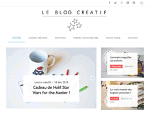 Tablet Screenshot of leblogcreatif.fr